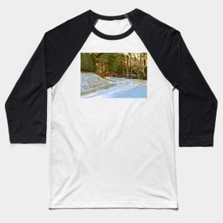 Snow-Covered Road Baseball T-Shirt